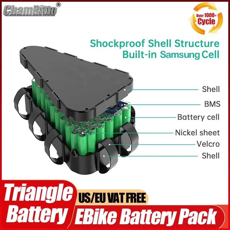 بطارية دراجة كهربائية 36 فولت  - مراجعة 72V 50Ah 21700 Lithium Battery وسعره